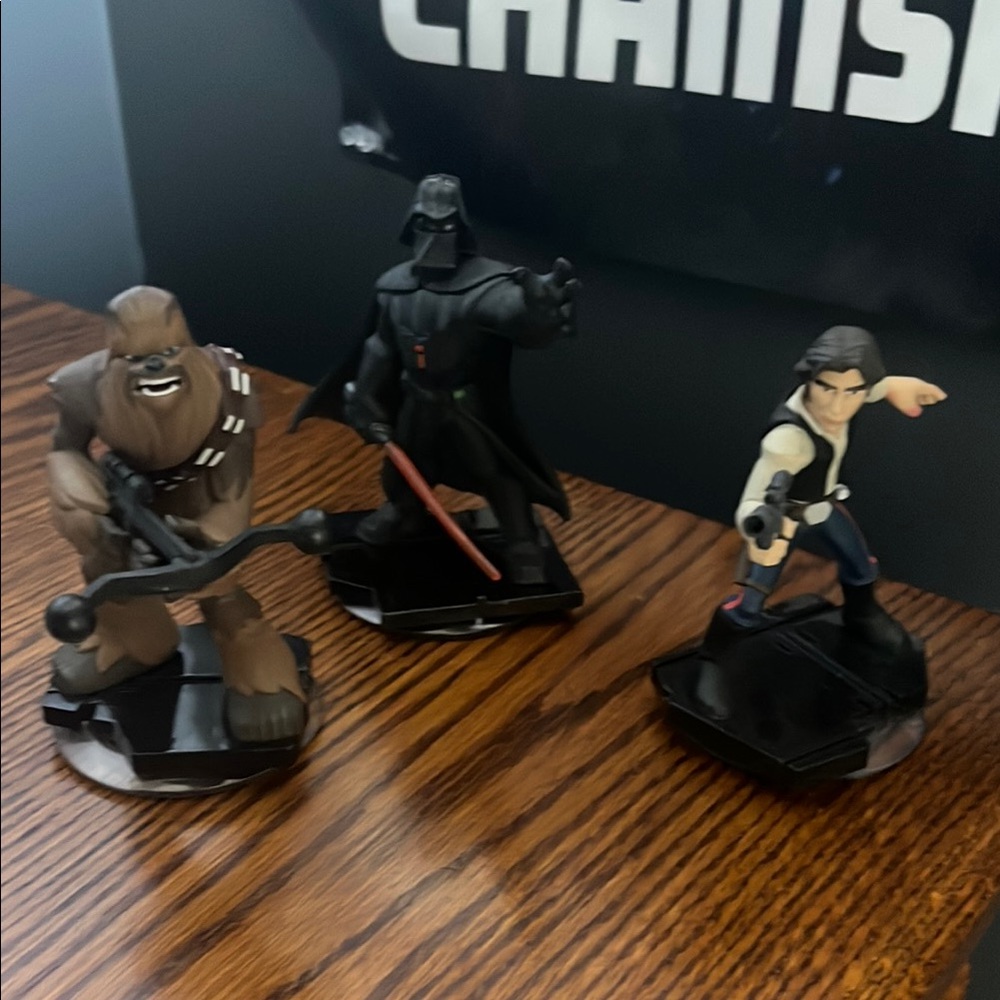 Disney Star Wars Action Figures - Black, Brown, White